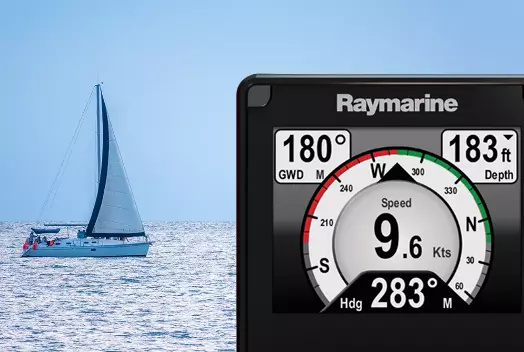Raymarine Autopilot Head Unit in Compass Mode