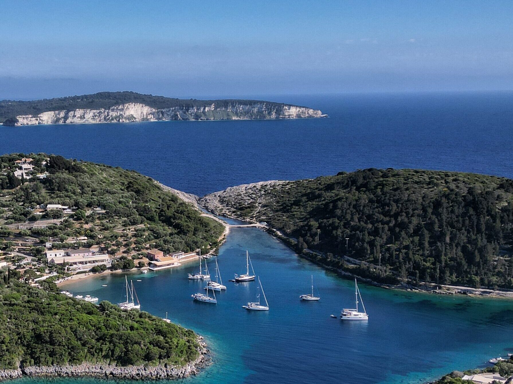 Paxos Greece with Antipaxos in the background