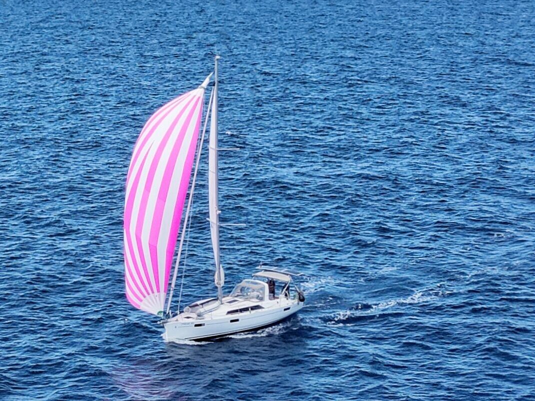 Beneteau Oceanis 41.1 All Winds sailing along the Dalmatian coast in Croatia